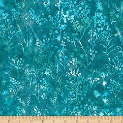 Aquamarine - Prismatic Blooms Batik